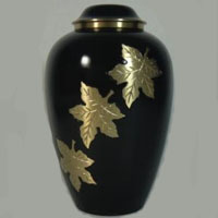 Autumn Brass Urn