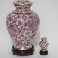 Rose Touch Cloisonne Urn