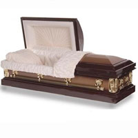 18 Gauge Steel Casket - Mocha Victoria