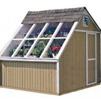 High Quality Arboretum 10' x 8' Solar Garden Shed Greenhouse