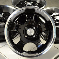 15" Effect Black Wheels Rims 4x100 Integra Civic Insight Protege Tracer