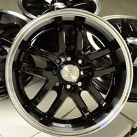 16" New Black Fat Lip Wheels Rims Acura CL TC Legend Vigor Accord Prelude Galant