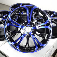 17" Effect Wheels Rims 4 Lugs Nissan Versa Honda Civic Fit Insight Kia Spectra