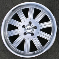 18 x 9 / 18 x 10 Inch Silver w/ Machined Lip Automotive Rims 18" Wheels - Set of 4