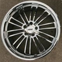 19 x 8.0 / 19 x 9.5 Inch Triple Plated Chrome Automotive Rims 19" Wheels - Set of 4
