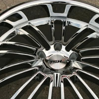 19 x 8.0 / 19 x 9.5 - Triple Plated Chrome Automotive Rims 19" Wheels - Set of 4 RWD