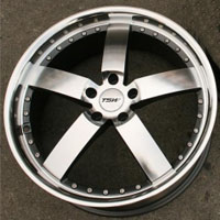 20 x 8.5 / 20 x 10 Inch Gunmetal w/ Machined Face & Lip Automotive Rims - Set of Four