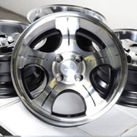 15" Black Wheels Rims 4x100 Aveo Accord Civic Miata Cooper Scion xa Golf Jetta