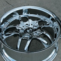 18 x 8.0 / 18 x 9.0 Inch Triple Plated Chrome Automotive Rims 18" Wheels - Set of 4