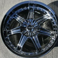 20" x 8.5" Triple Plated Chrome Automotive Rims 20" Wheels Set of 4 FWD