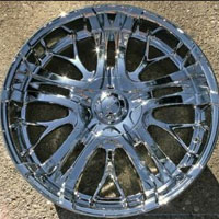 Set of Four 20" x 9.0" Automotive Rims w/ Triple Plated Chrome Finish