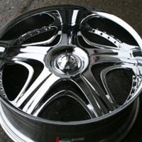 20 x 9.0 Inch Triple Plated Chrome Automotive Rims - 20" Wheels Set of Four