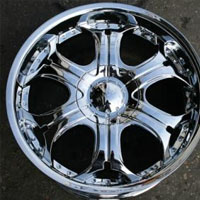 20" x 9.0" Inch Triple Plated Chrome Automotive Rims - 20" Wheels Set of Four