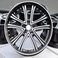 18 Inch Black Automotive Rims 18" Wheels - Set of 4