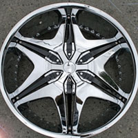 22 x 8.5 Inch Triple Plated Chrome Automotive Rims 22" Wheels - Set of 4
