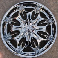 20 x 8.5 Inch Triple Plated Chrome Automotive Rims 20" Wheels - Set of 4 FWD