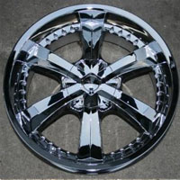 20" x 9.0" Inch Triple Plated Chrome Finish Automotive Rims - 20" Wheels - Set of Four