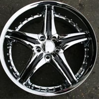 20 x 8.5 Inch FWD Triple Plated Chrome Automotive Rims 20" Wheels - Set of 4