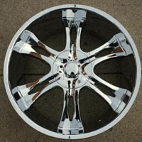 20 x 9.0 Inch Triple Plated Chrome Automotive Rims 20" Wheels - Set of 4