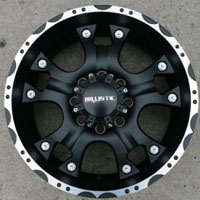 20" x 9.0" Inch Black w/ Machined Automotive Rims - 20" Wheels Set of Four