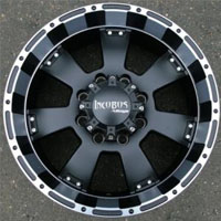 20 x 9.0 Inch Matte Black w/ Machined - 8 Lug Automotive Rims - 20" Wheels - Set of Four
