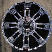 20" x 9.0" Inch Triple Plated Chrome Finsh- 5 Lug Automotive Rims - 20" Wheels - Set of Four