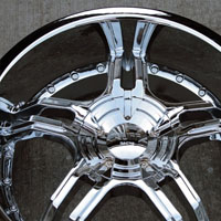 20" x 8.5" / 20" x 10" Inch Triple Plated Chrome Automotive Rims - Set of Four