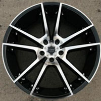20 x 10 - Glossy Black w/ Machined Face Automotive Rims 20" Wheels Set of 4