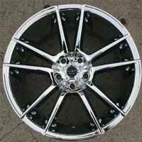 20" x 10" - Triple Plated Chrome Automotive Rims 20" Wheels Set of Four