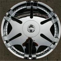 22 x 8.5 Inch Triple Plated Chrome Automotive Mirror Rims 22" Wheels - Set of Four