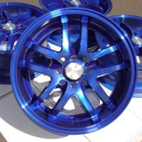 16 Inch Blue Automotive Rims 16" Wheels - Set of 4