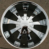 20" x 8.5" Inch Triple Plated Chrome Automotive Sun Rims - Set of Four