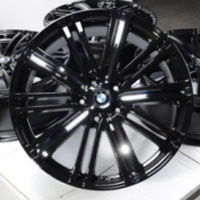 18 Inch Black w/ Chrome Insert & BMW Emblem Automotive Rims 18" Wheels - Set of 4