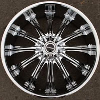 20" x 8.5" Inch Triple Plated Chrome Automotive Rims 20" Wheels Set of 4 FWD