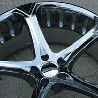 22 x 8.5 / 22 x 10.0 Inch Triple Plated Chrome Automotive Star Shaped Rims 22" Wheels - Set of 4