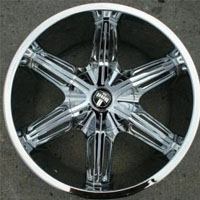 20" x 8.5" Inch Triple Plated Chrome Finish Automotive Rims - 20" Wheels - Set of Four