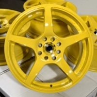 16 Inch Yellow Automotive Rims 16" Wheels - Set of 4