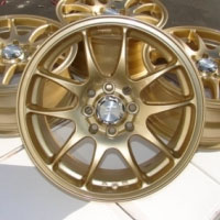 15 Inch Gold Automotive Rims 15" Wheels - Set of 4