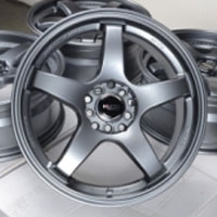 17 Inch Gun Metal Automotive Rims 17" Wheels - Set of 4