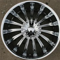 Set of Four 20" x 8.5" Inch Automotive Sun Rims w/ Triple Plated Chrome Finish