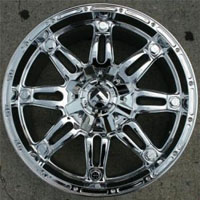 20" x 9.0" Inch Triple Plated Chrome Finish 5 Lug Automotive Rims - 20" Wheels - Set of Four