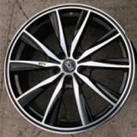 19 Inch Black w/ Machined Face & Lip Automotive Rims 19" Wheels - Set of 4