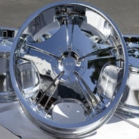 22 Inch Chrome Automotive FWD Rims 22" Wheels - Set of 4