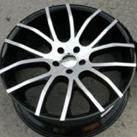 20 x 8.5 / 20 x 10.0 Inch FWD Black w/ Machined Face Automotive Rims 20" Wheels - Set of 4