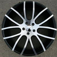 20 x 8.5 Inch Gloss Black w/ Machined Face Automotive Rims 20" Wheels - Set of 4