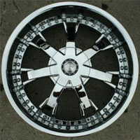 20" x 8.5" FWD Triple Plated Chrome Automotive Rims 20" Wheels - Set of 4
