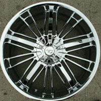 22" x 8.5" Inch Triple Plated Chrome Automotive Rims 22" Wheels - Set of Four