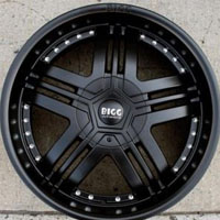 20 x 8.5 Inch Full Matte Black Automotive Rims - 20" Wheels Set of Four