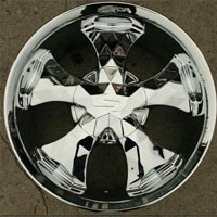 20" x 8.5" Triple Plated Chrome Automotive Rims - Set of Four