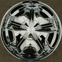 20" x 8.5" Inch Triple Plated Chrome Automotive Mirror Rims - Set of Four
